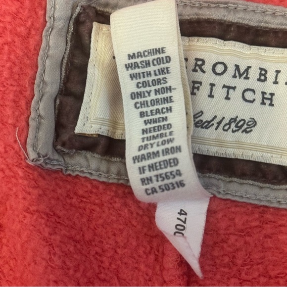 Vintage Abercrombie and Fitch A&F Logo Sweatpants Joggers Size Medium Y2K - Picture 5 of 9